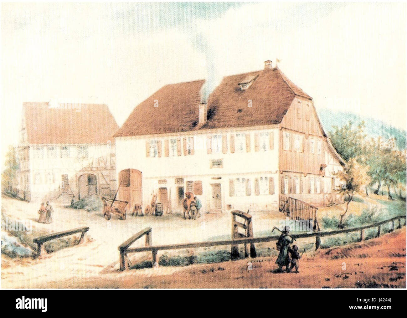 Lorch Wuertt Schillerhaus 1876 Foto Stock