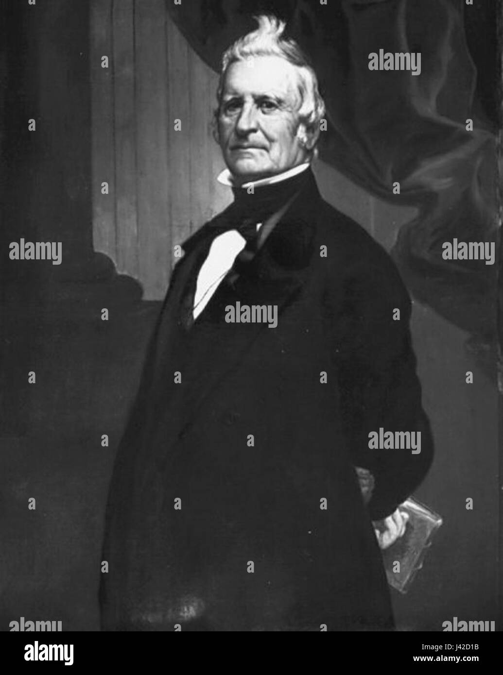Louis Joseph Papineau fu una figura di spicco nella storia canadese, particolarmente noto per il suo ruolo nelle ribellioni del 1837. Questo ritratto riflette la sua importanza nel panorama politico e storico del primo Canada. Foto Stock