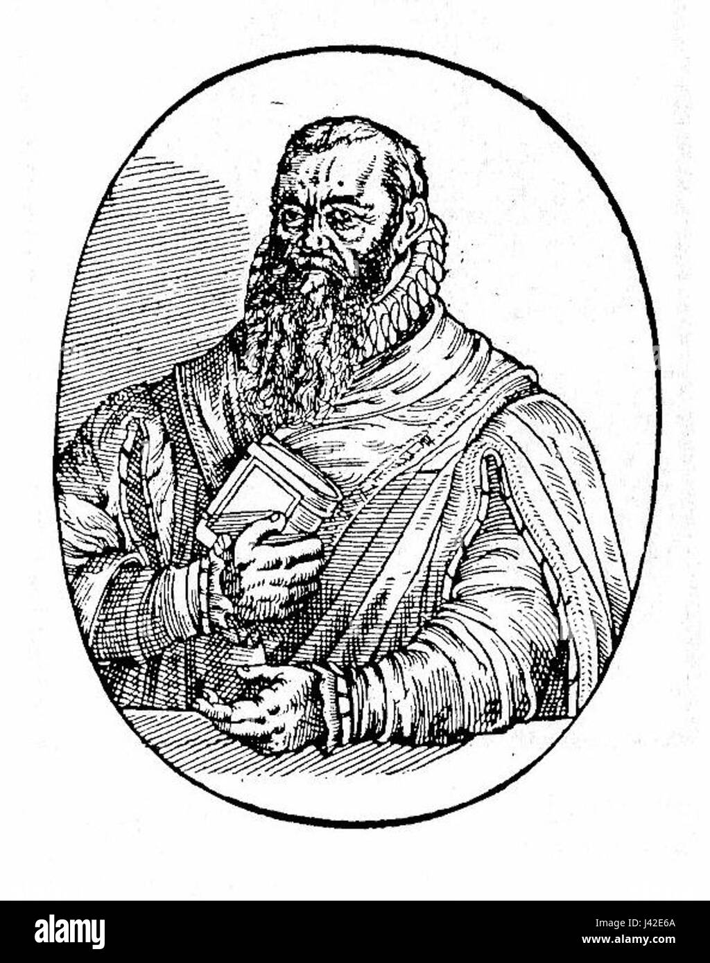 Martin Crusius fu uno storico e studioso tedesco del XVI secolo, noto per le sue opere sulla storia dell'Impero ottomano e per i suoi contributi alla prima borsa di studio moderna. È particolarmente riconosciuto per i suoi scritti che esplorarono il paesaggio politico e culturale dell'Oriente durante il suo tempo. Foto Stock