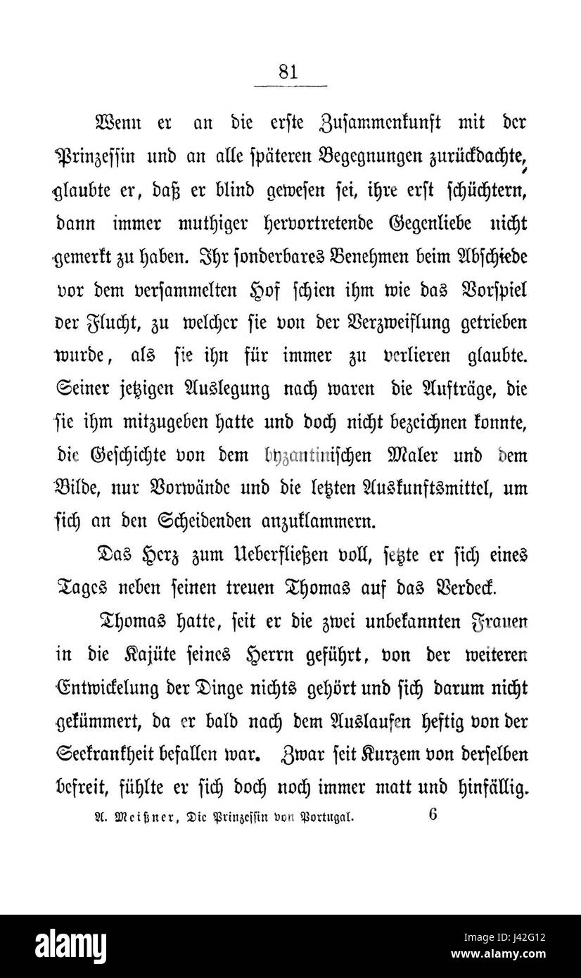 Questo ritratto della Principessa del Portogallo, dipinto da Meissner, cattura l'eleganza reale e il significato storico della monarchia portoghese. Foto Stock
