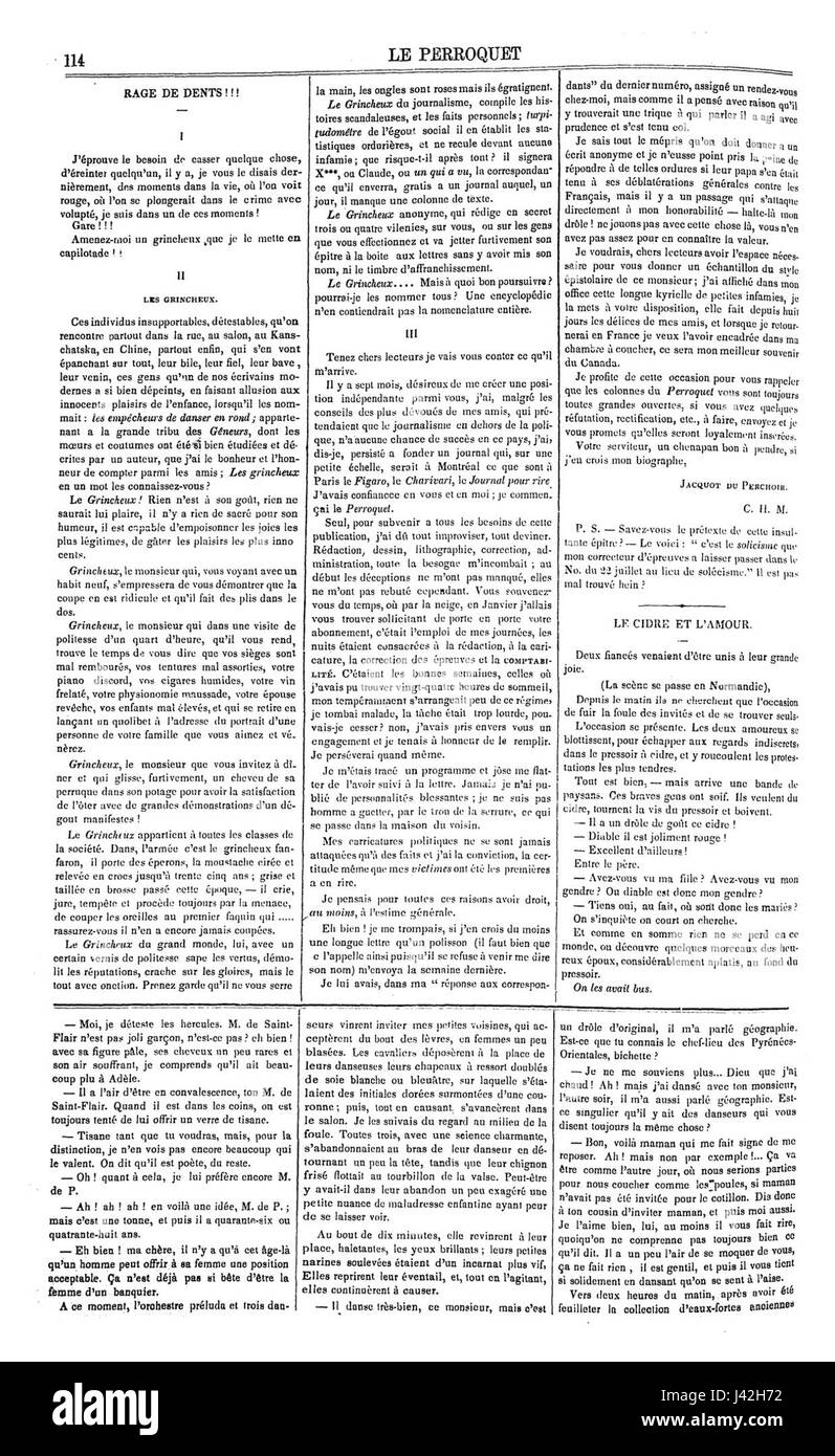 Le Perroquet n29p2 Foto Stock