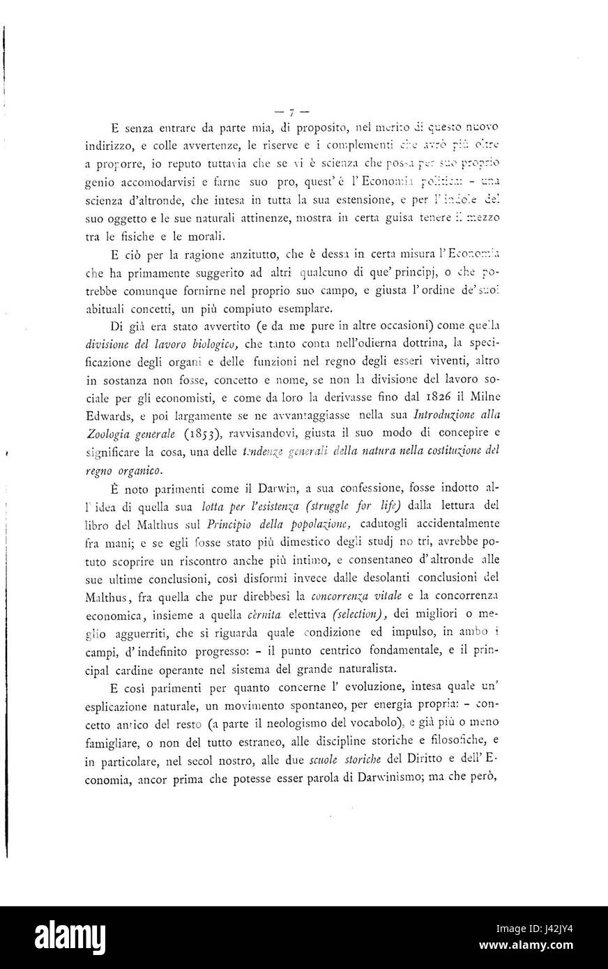 Messedaglia Economia 07 Foto Stock