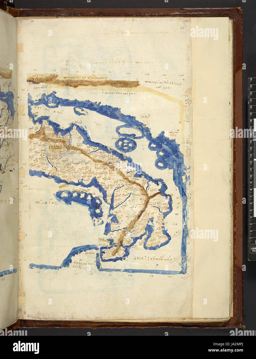 Questa mappa, basata sulla "Geographia" di Tolomeo, offre una prima rappresentazione della conoscenza geografica, che mostra l'antica comprensione del mondo durante il periodo romano. Foto Stock