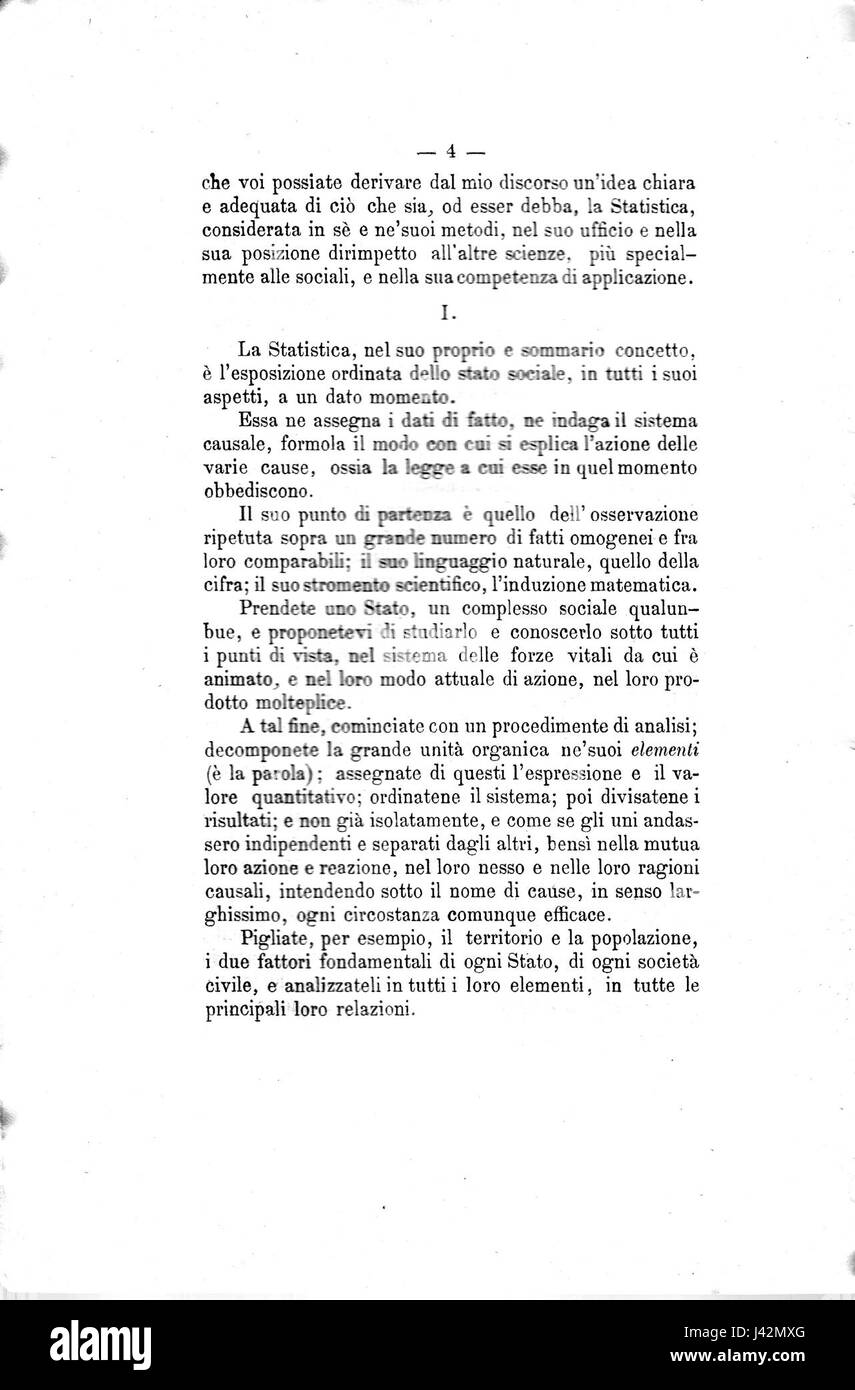 Messedaglia la statistica e i suoi metodi 04 Foto Stock