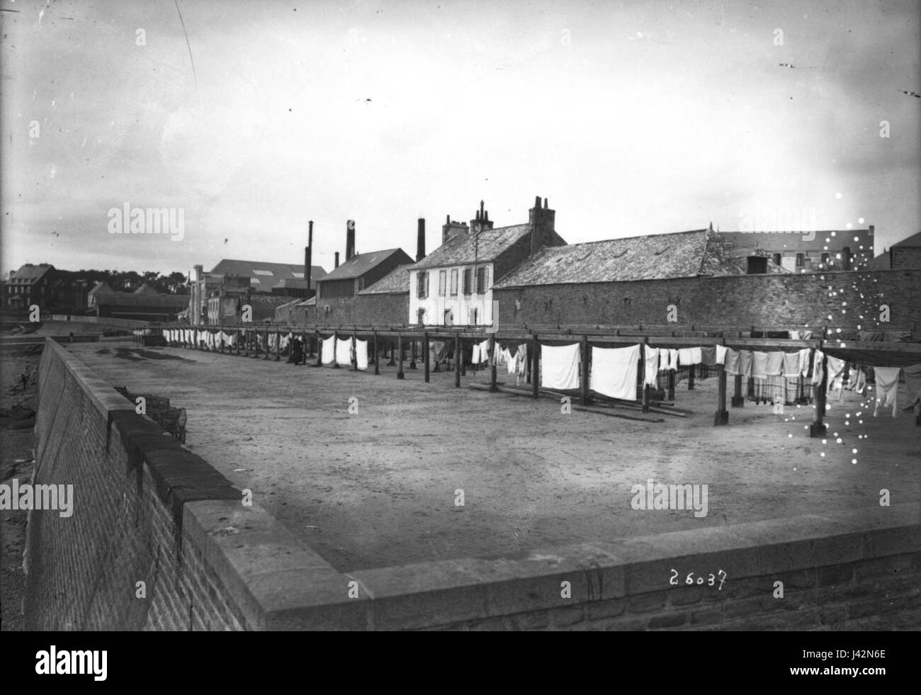 Le coin des usines de conserva de sardine Foto Stock