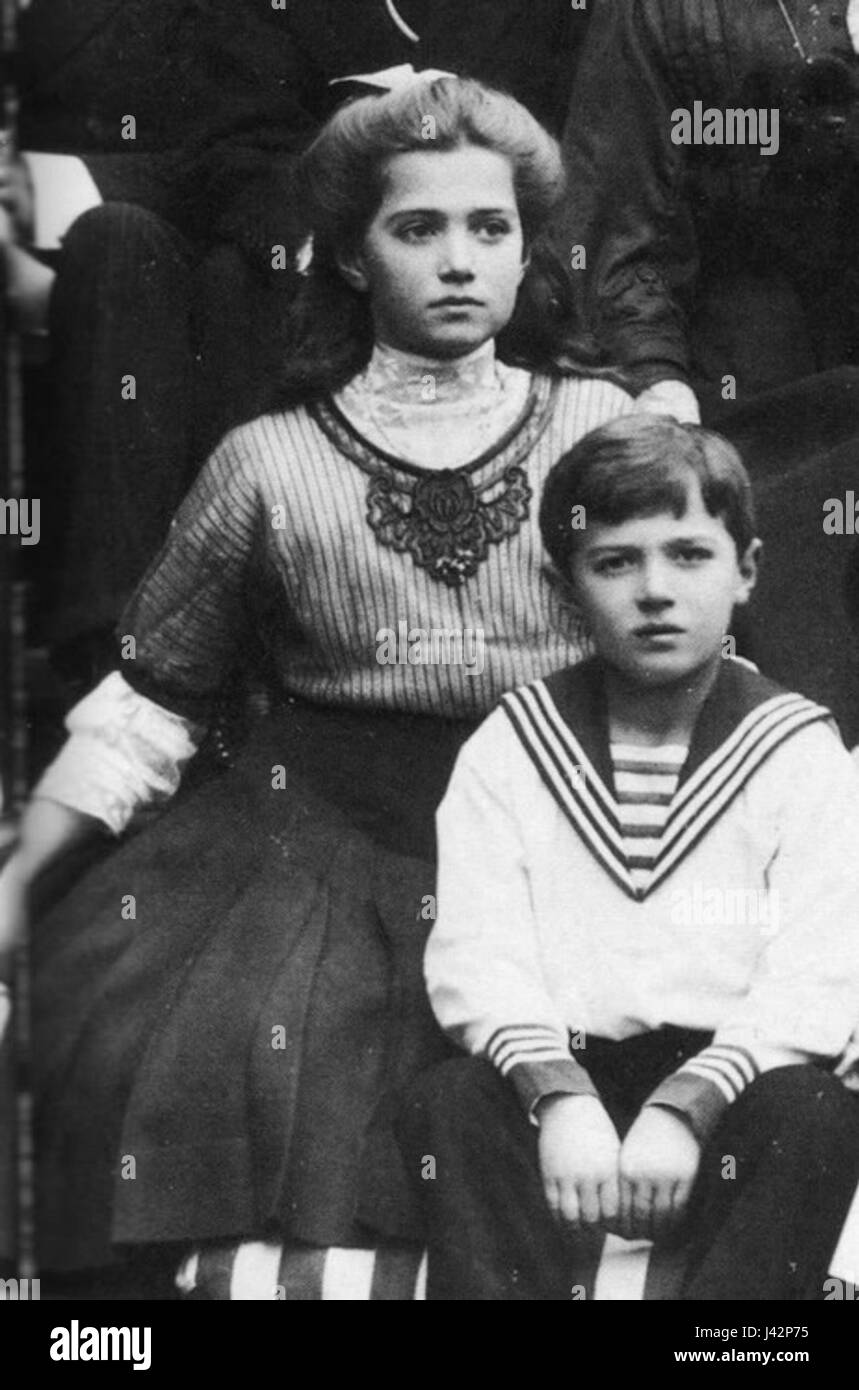 Maria Nikolaevna e Alexei Nikolajevic Foto Stock