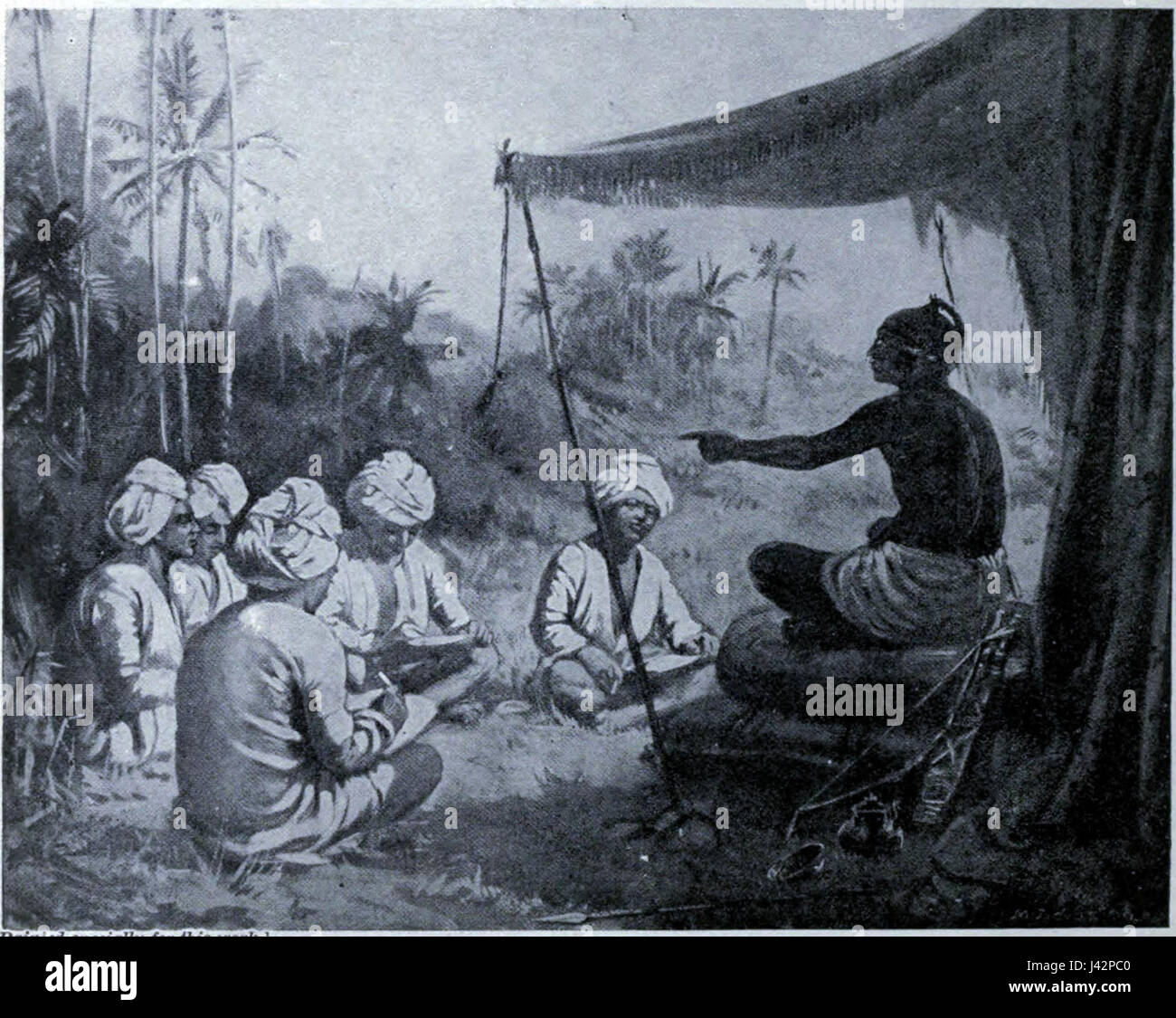 Kulothunga Chola incarica i geometri A.D. 1086 Foto Stock