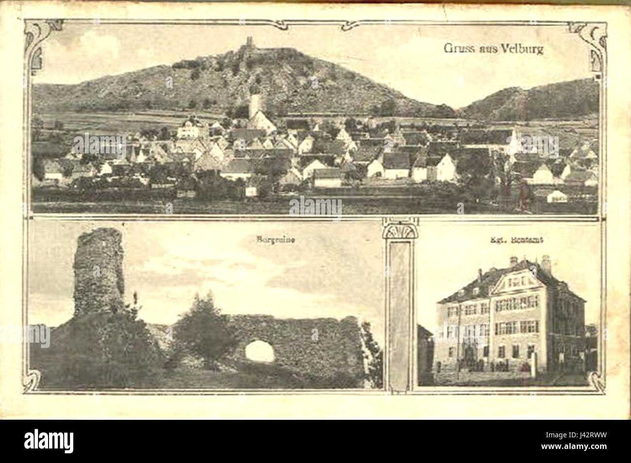 Mehr Bild AK Velburg 1914 Foto Stock