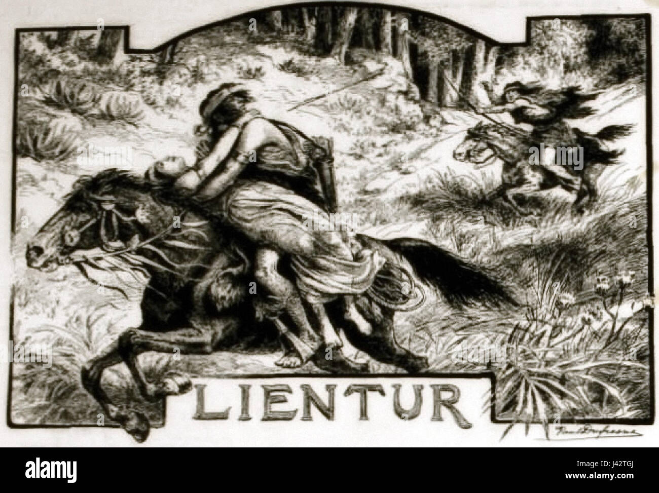 Lientur Zig Zag si riferisce probabilmente a un'opera o un disegno specifico con un motivo a zigzag dell'artista o designer Lientur. Il pezzo può enfatizzare il movimento dinamico attraverso linee e pattern geometrici. Foto Stock