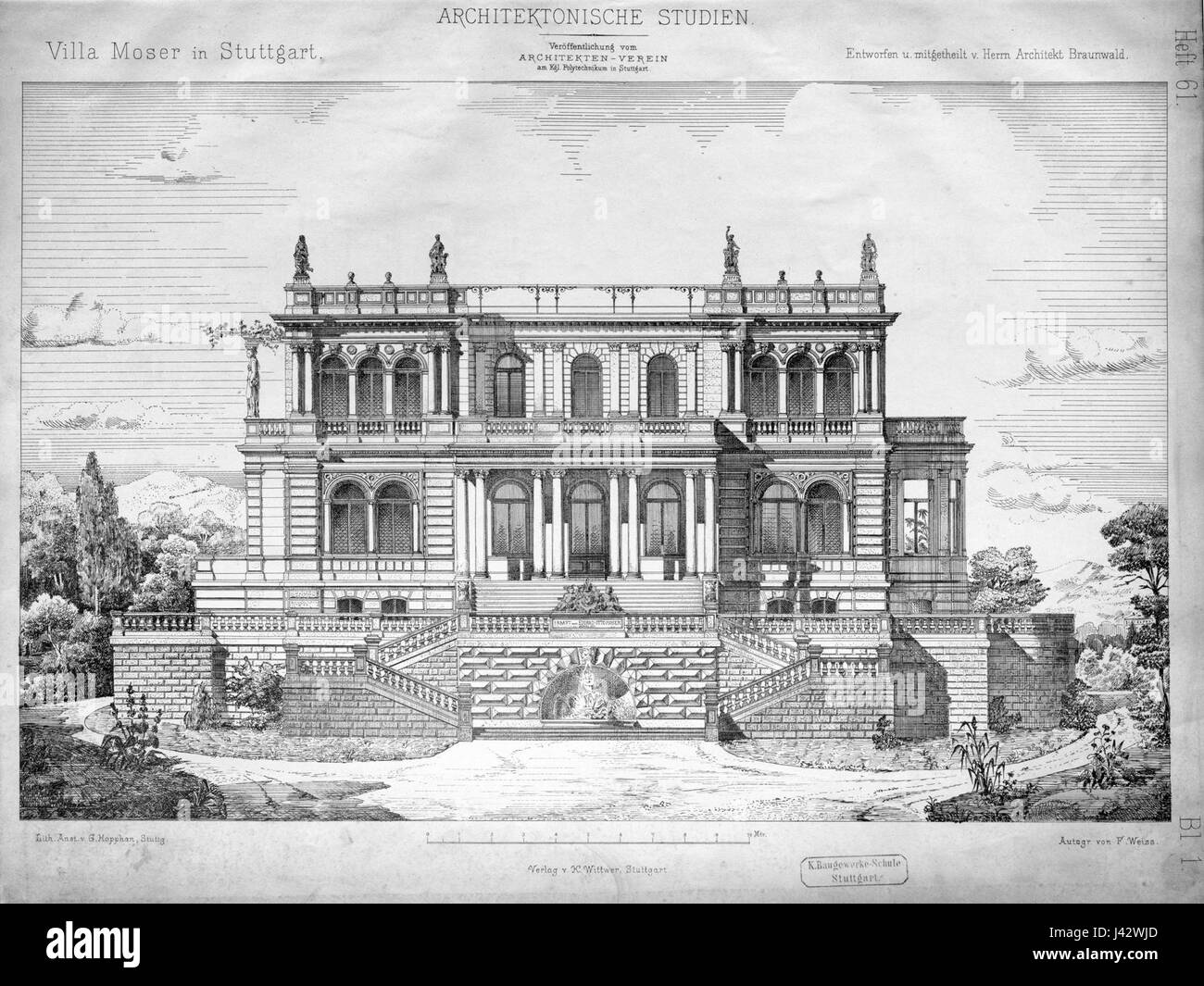 Leibfriedscher Garten è un giardino storico situato in Germania, noto per il suo paesaggio e il suo significato culturale. Questa voce si riferisce probabilmente a una prima fotografia o descrizione del giardino, che ne cattura il layout e le caratteristiche architettoniche. Foto Stock