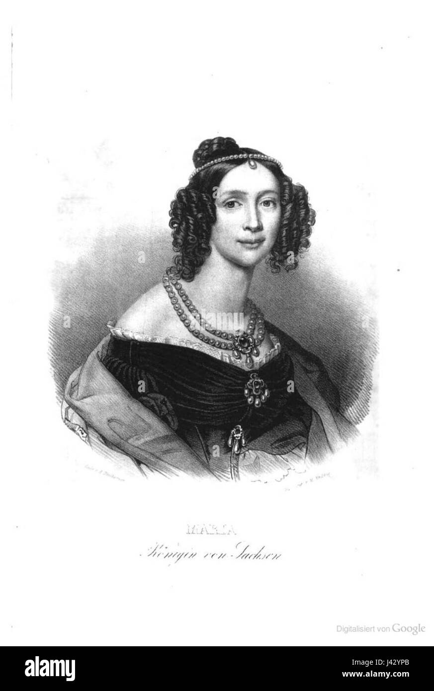 Maria von Sachsen era un membro del Casato di Wettin, nato nel 1796. Era nota per i suoi ruoli all'interno della corte sassone e per i suoi contributi alla storia reale europea. Questo titolo si riferisce probabilmente al suo ritratto o a un documento storico sulla sua vita. Foto Stock Maria von Sachsen era un membro del Casato di Wettin, nato nel 1796. Era nota per i suoi ruoli all'interno della corte sassone e per i suoi contributi alla storia reale europea. Questo titolo si riferisce probabilmente al suo ritratto o a un documento storico sulla sua vita. Foto Stock