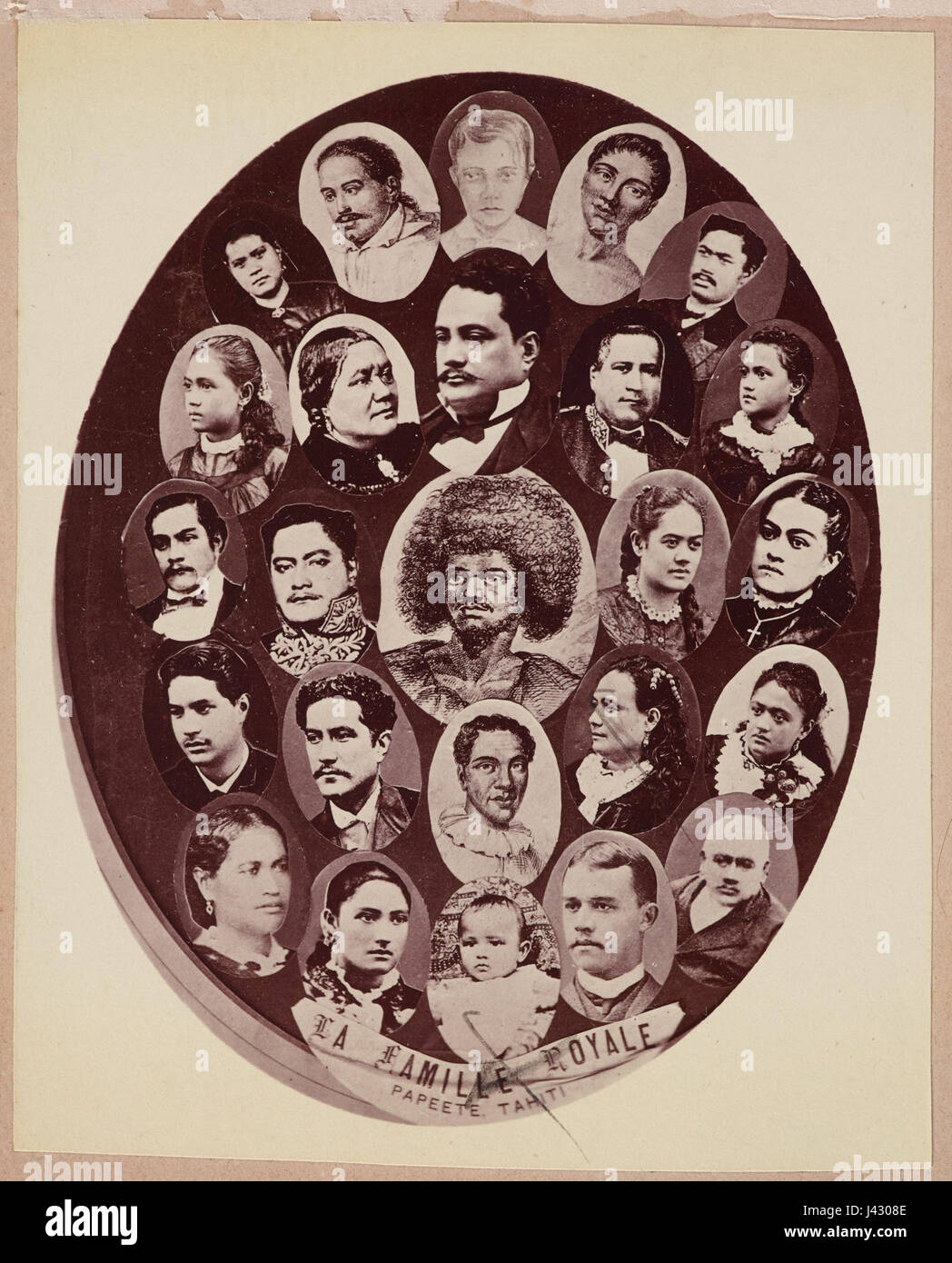 La Famille Royale de Tahiti, il Te Papa Tongarewa Foto Stock