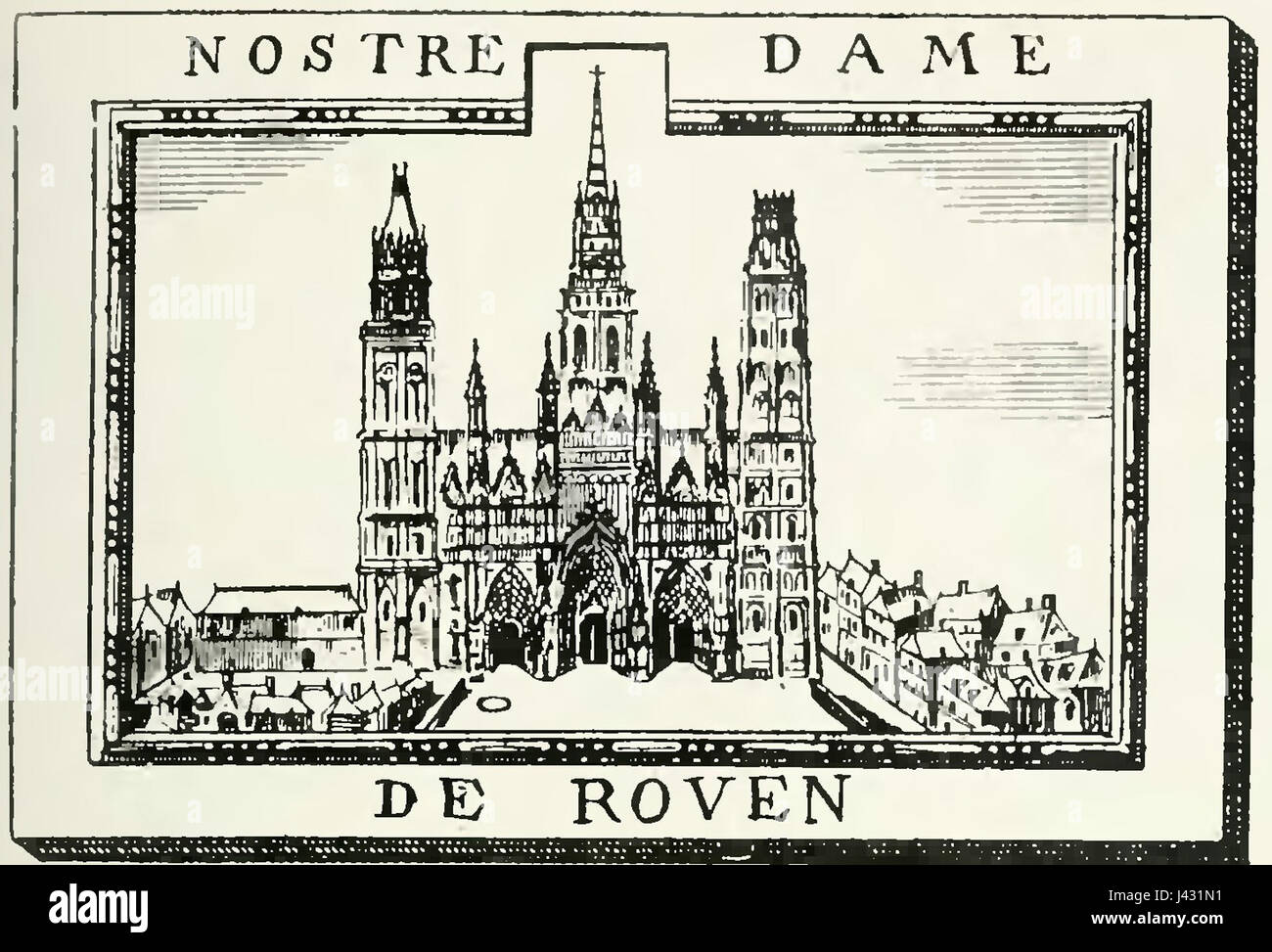 Una pagina ritagliata della serie "l'ami des Monuments", che mostra uno studio dettagliato dei monumenti storici e della loro conservazione. Questo lavoro sottolinea l'importanza di proteggere il patrimonio culturale. Foto Stock