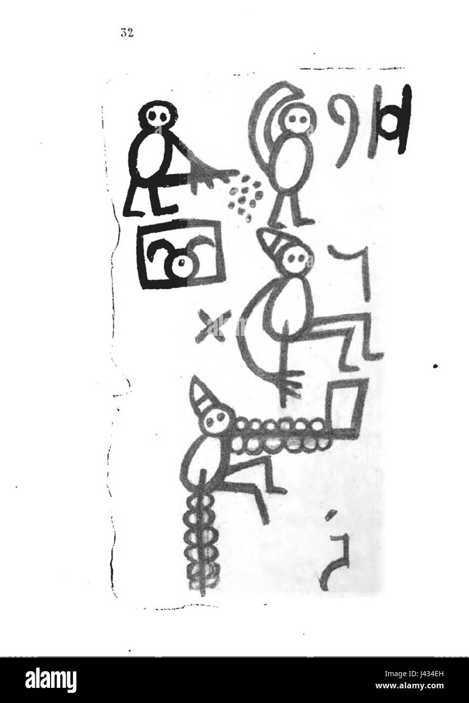 "Livre des Sauvages" (Libro dei selvaggi) è un'opera storica o etnografica, probabilmente incentrata sulle culture indigene, con la pagina specifica 3 che offre approfondimenti sulle prime raffigurazioni o descrizioni di queste società. Foto Stock