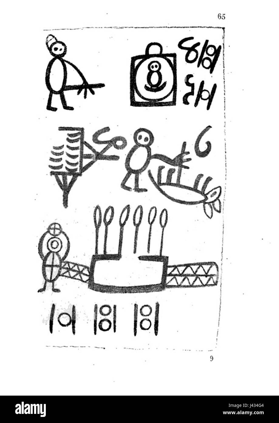 Livre des sauvages p65 Foto Stock