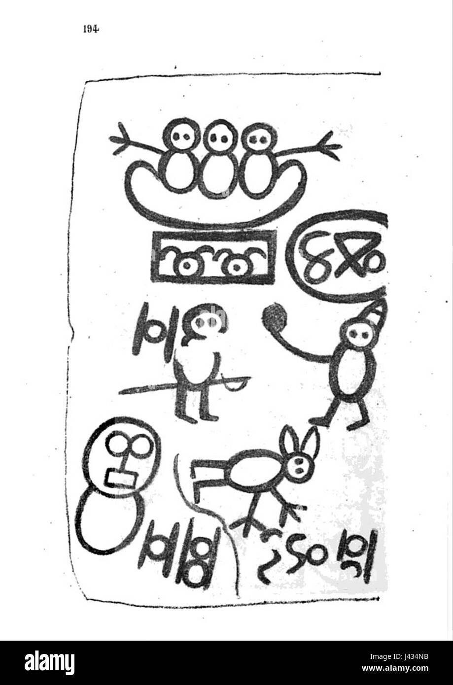 Il "Livre des Sauvages" a pagina 194 discute delle culture indigene, offrendo informazioni sulle loro usanze, pratiche e interazioni con i coloni europei nel XVIII secolo. Foto Stock