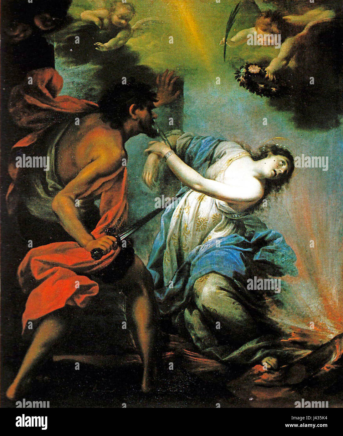 Martrio santa lucia, ciabilli Foto Stock