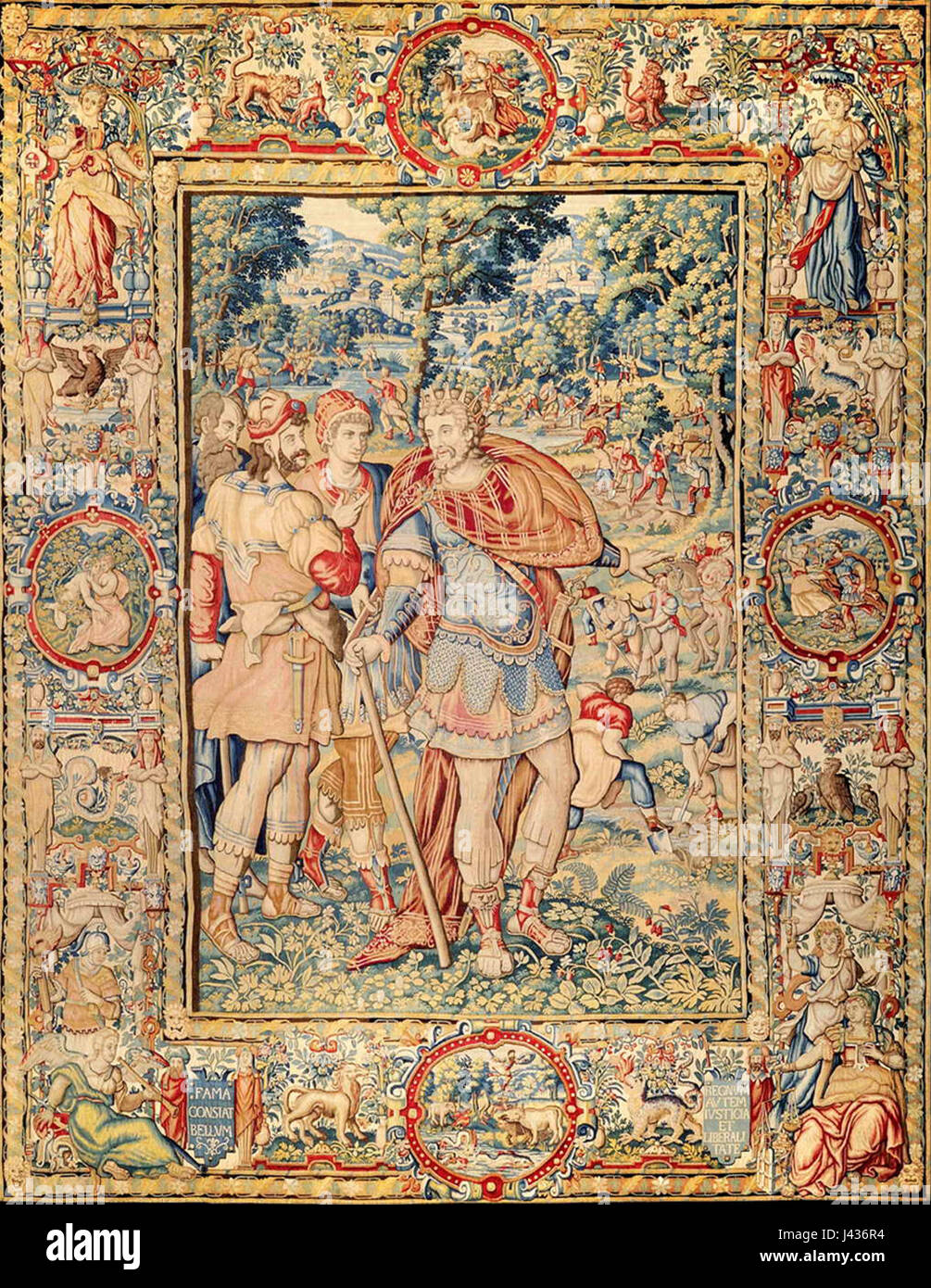 Luigi XIV la tappezzeria della 01 Foto Stock