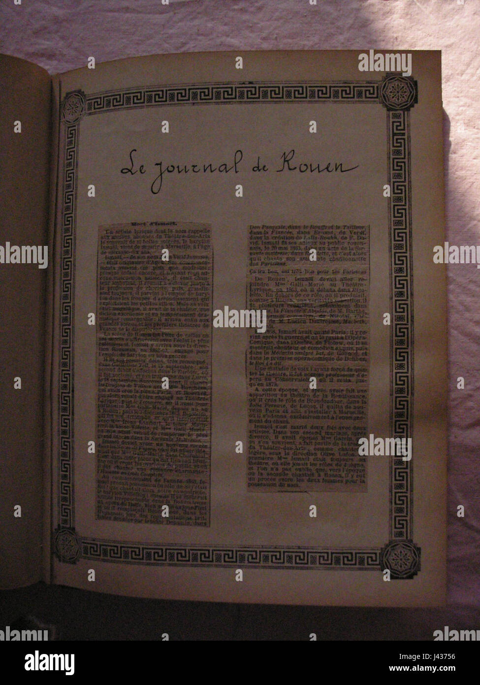 Le journal de Rouen Foto Stock