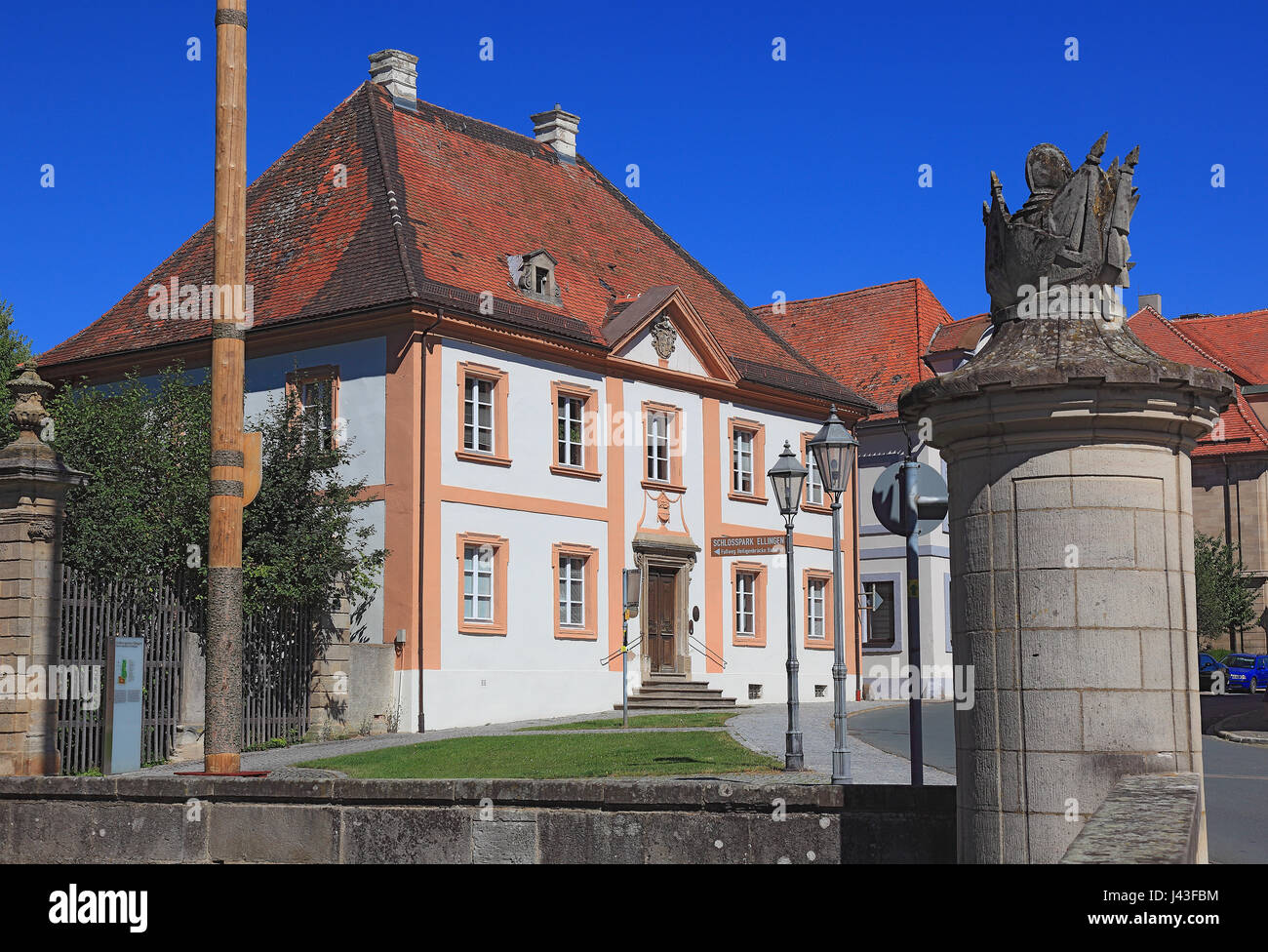 La casa Balley, città di Ellingen, Media Franconia, Mittelfranken, Baviera, Germania Foto Stock