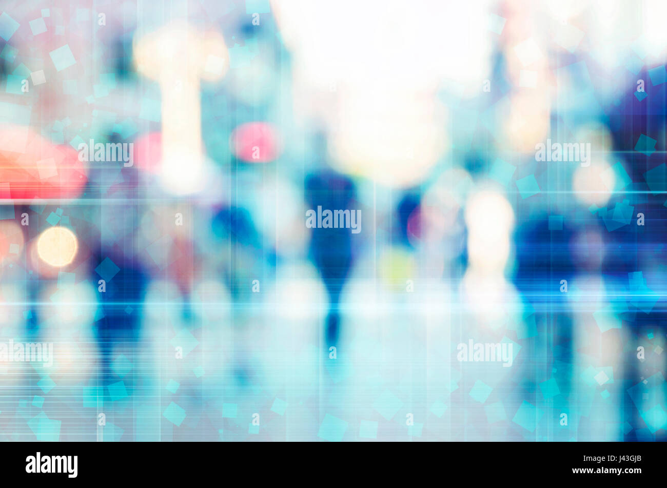 Blur astratti Persone sullo sfondo Foto Stock