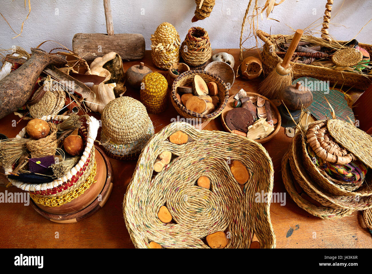 Sparto halfah erba utilizzato per l'artigianato come corde e basketry " espadrilles " Foto Stock