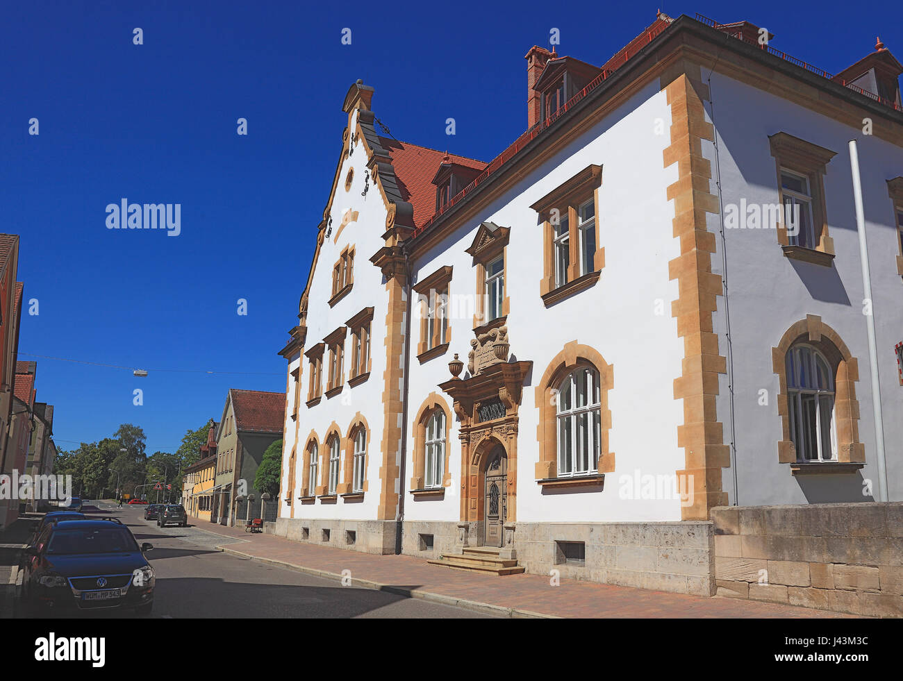 Lo storico edificio della Corte locale, Weissenburg in Bayern, una città in Media Franconia, Baviera, Germania Foto Stock