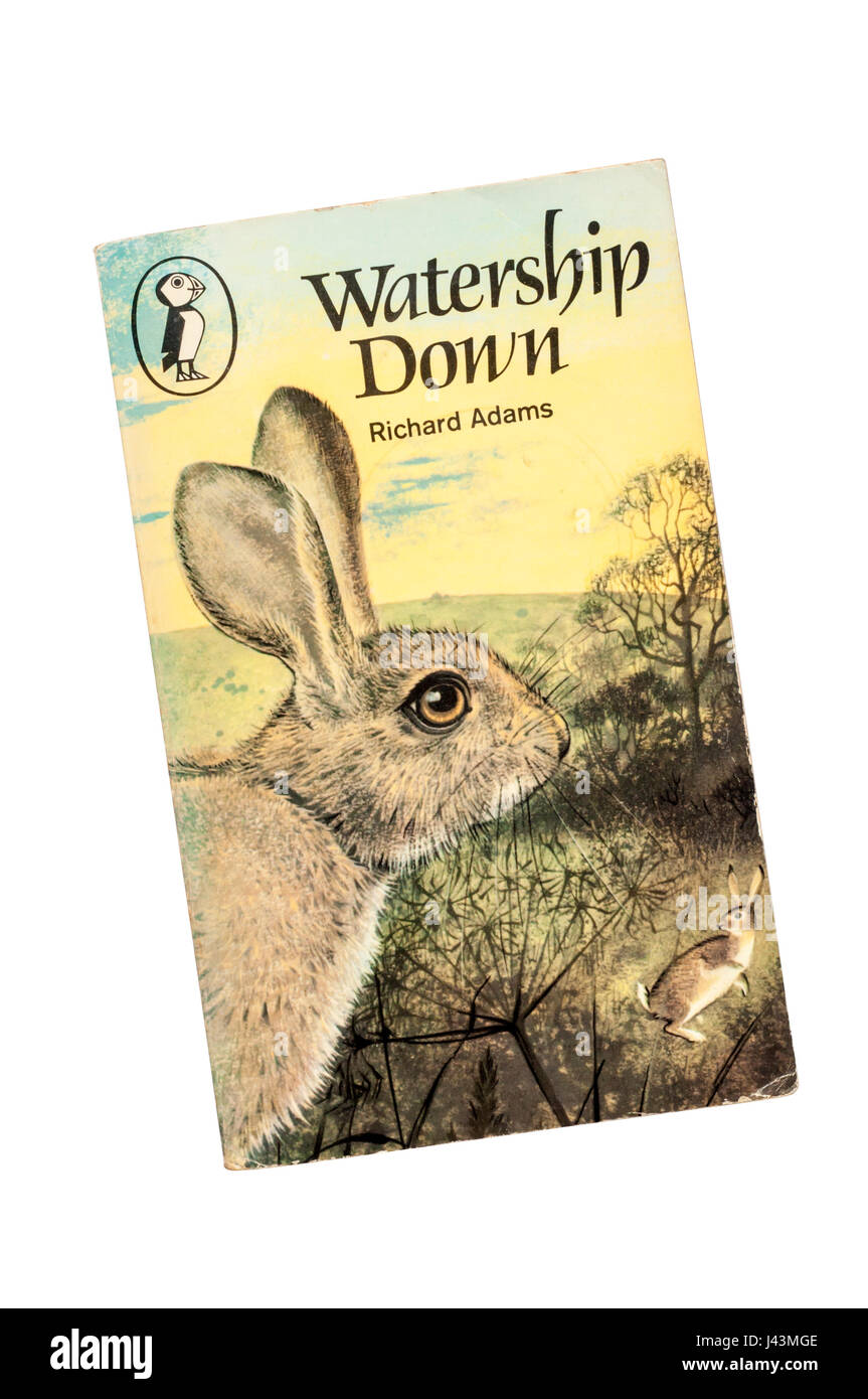 Una copia in brossura di Watership Down di Richard Adams. In primo luogo pubblicato in 1972. Foto Stock