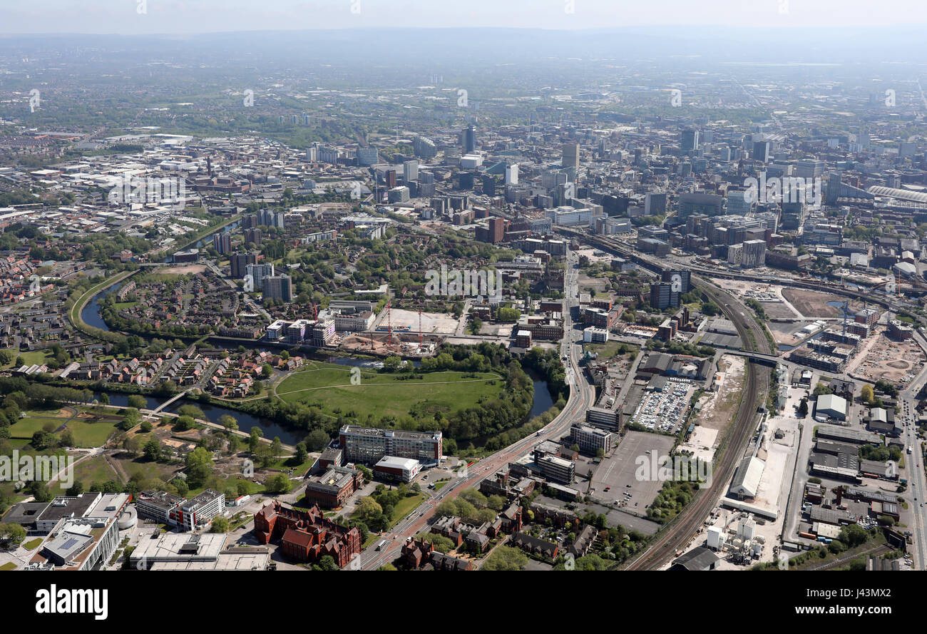 Vista aerea di Salford, Regno Unito Foto Stock