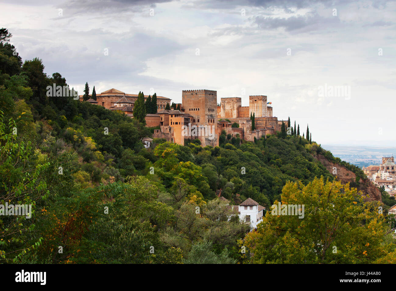 Il palazzo di Alhambra di Granada Foto Stock
