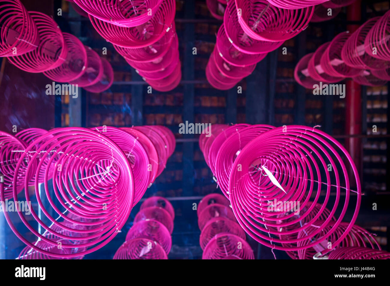 Incenso Hamging lampade, Kuala Lumpar, Malaysia Foto Stock
