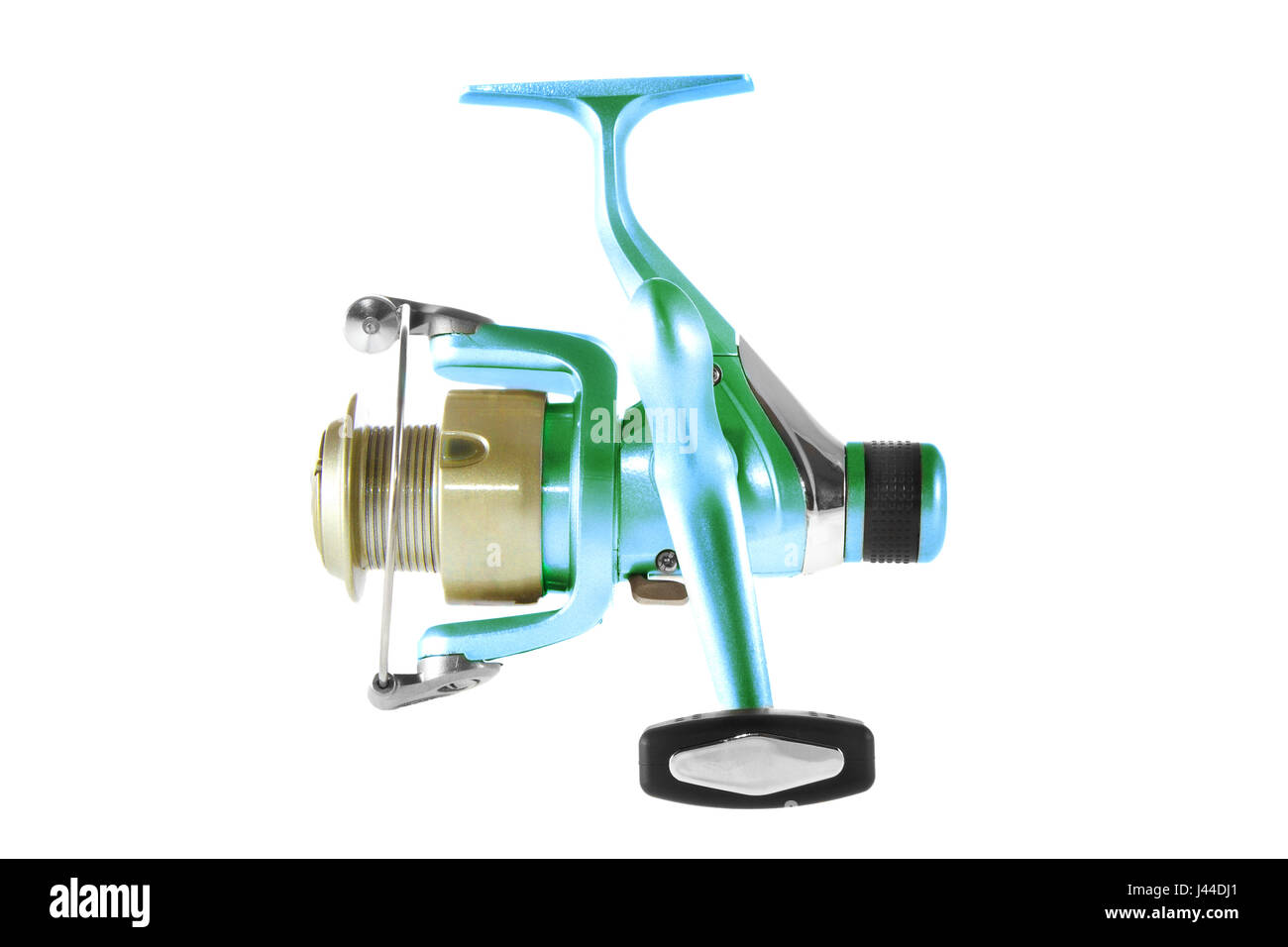 Immagine oggetto isolato su uno sfondo bianco reelf pesca Foto Stock