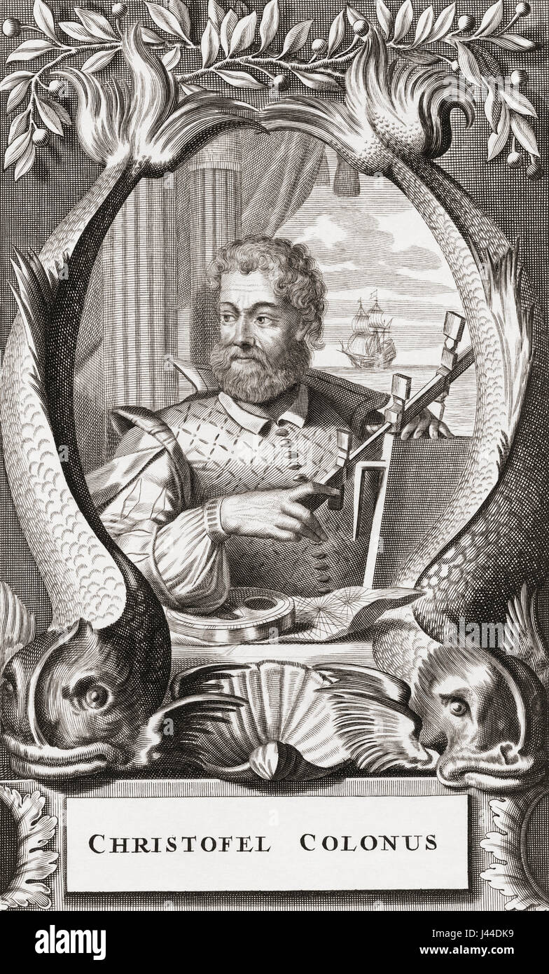 Cristoforo Colombo, c. 1450/1451 a 1506. Esplora genovese, Navigator e colonizzatore. Foto Stock