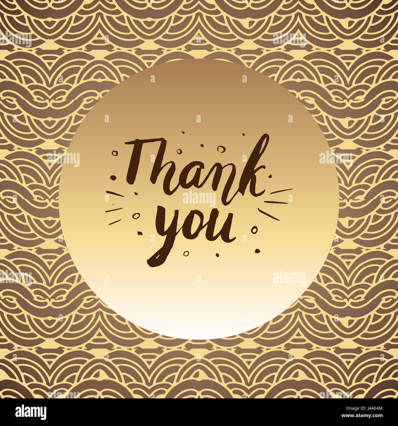 La ringrazio. Disegnata a mano scritte. Può essere usato per la scheda. Illustrazione. Foto Stock