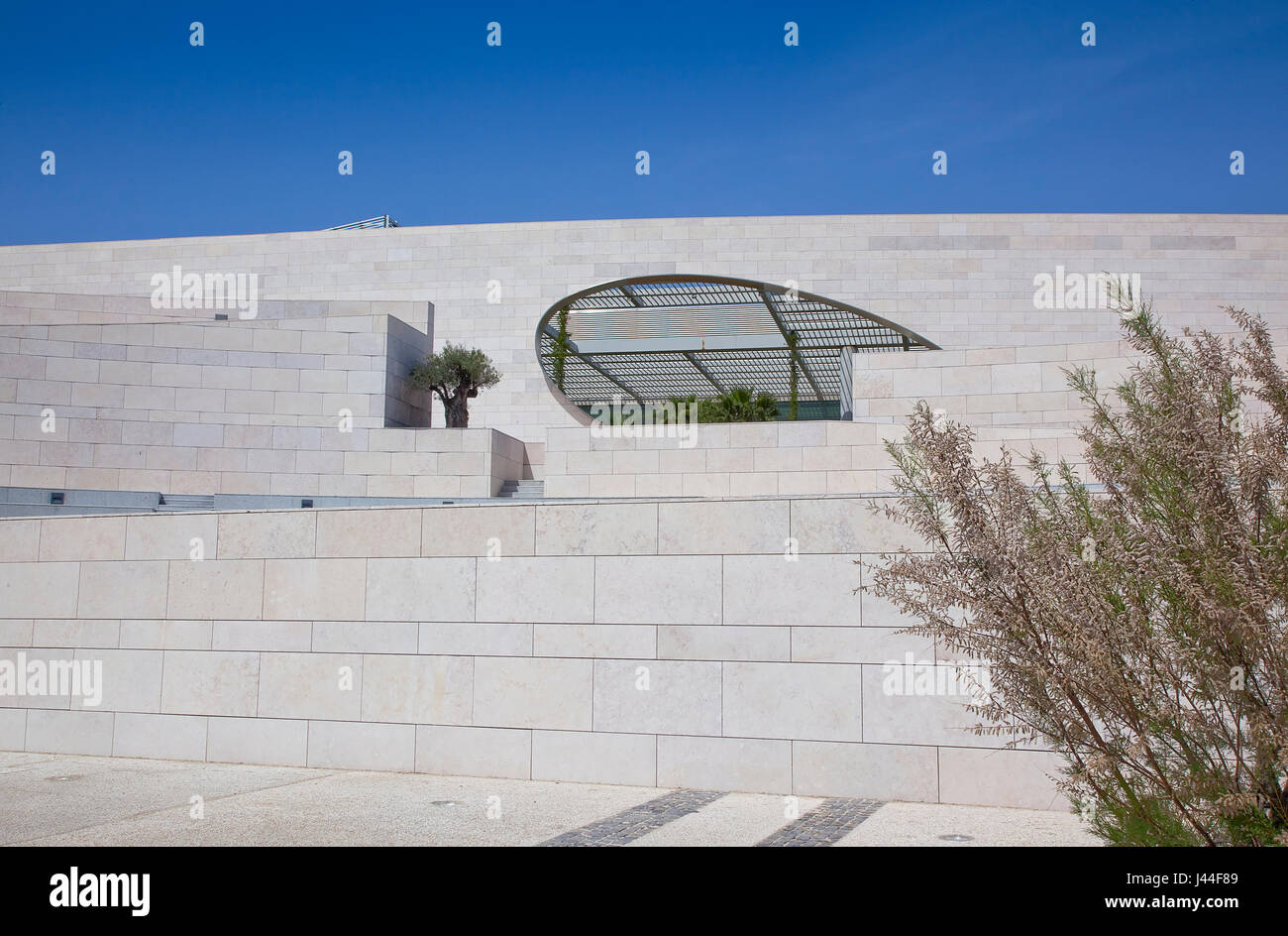 Il Portogallo, Estredmadura, Lisbona, Belem, Fundacao Champalimaud, moderno centro di ricerche mediche. Foto Stock