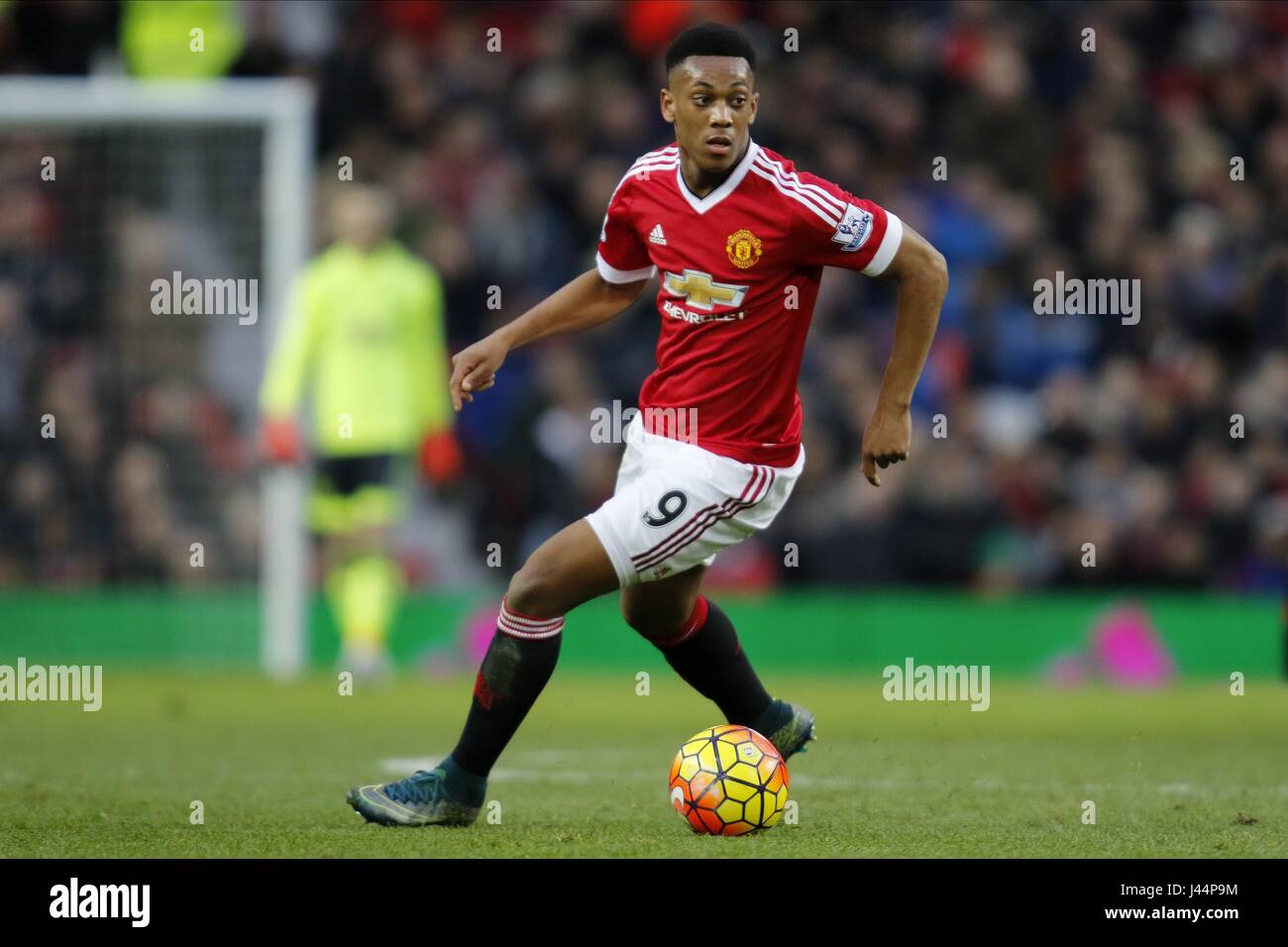 ANTHONY MARZIALI DI MANCHESTER UNITED FC CALCIATORE OLD TRAFFORD Manchester Inghilterra 23 Gennaio 2016 Foto Stock