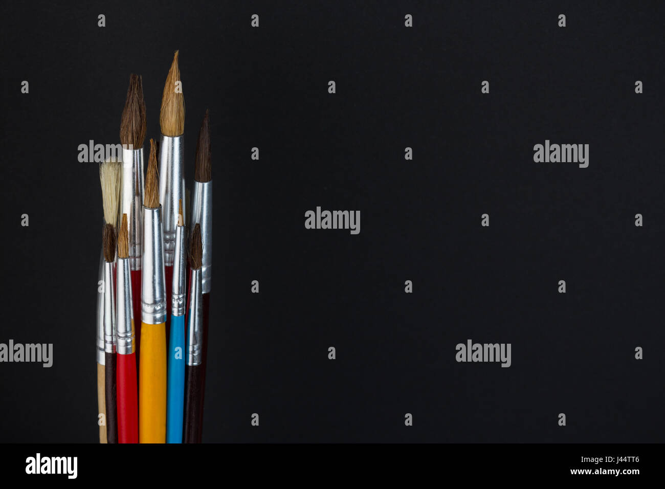 Vernice colorata spazzole,forniture scolastiche,speciali attrezzature artistiche Foto Stock