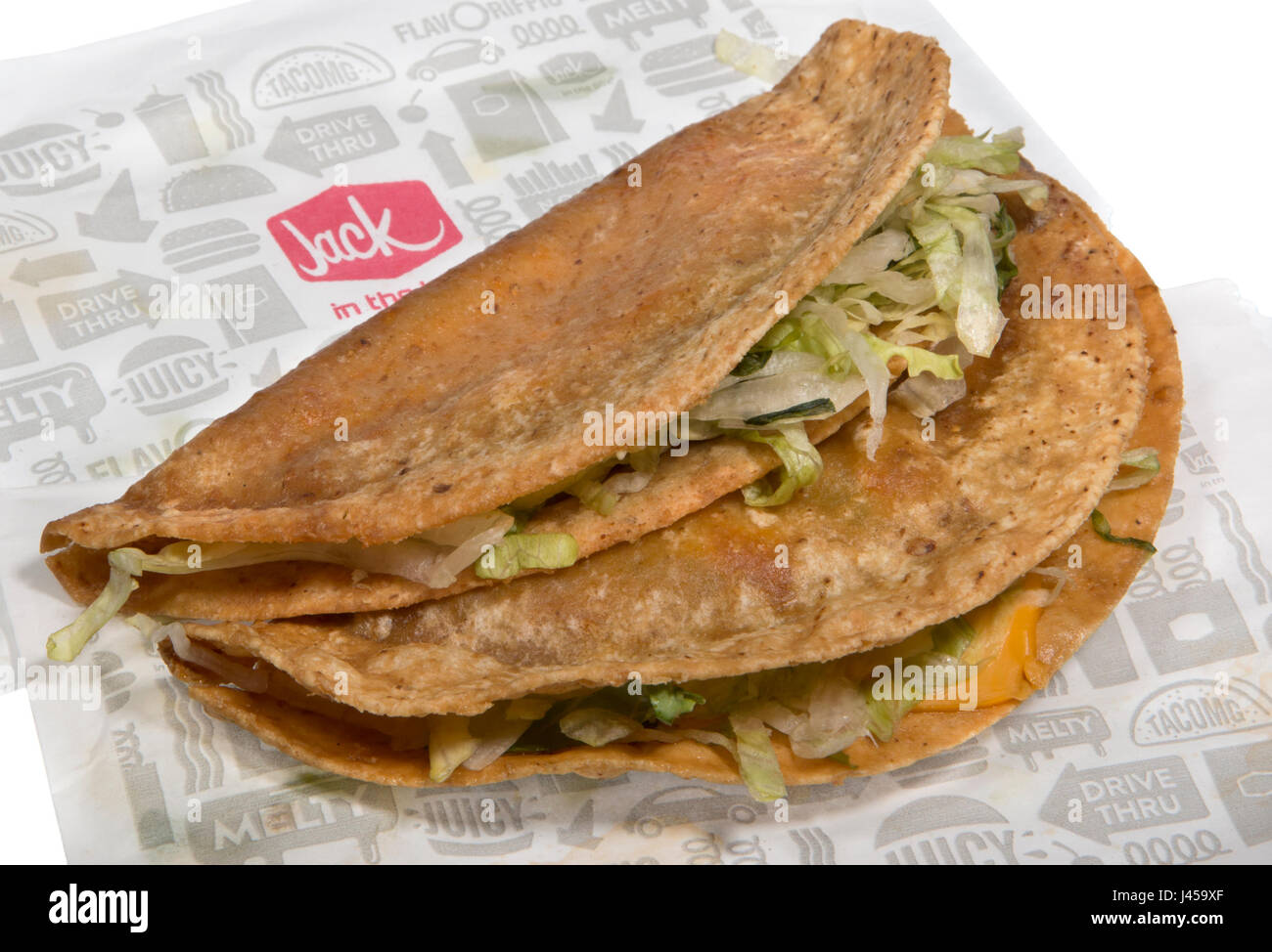 Jack in the Box taco Foto Stock