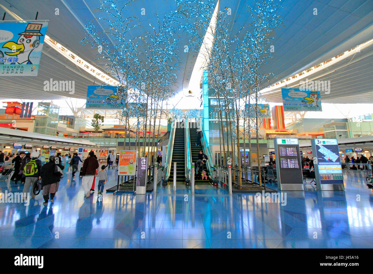L'aeroporto di Haneda International Terminal Tokyo Giappone Foto Stock