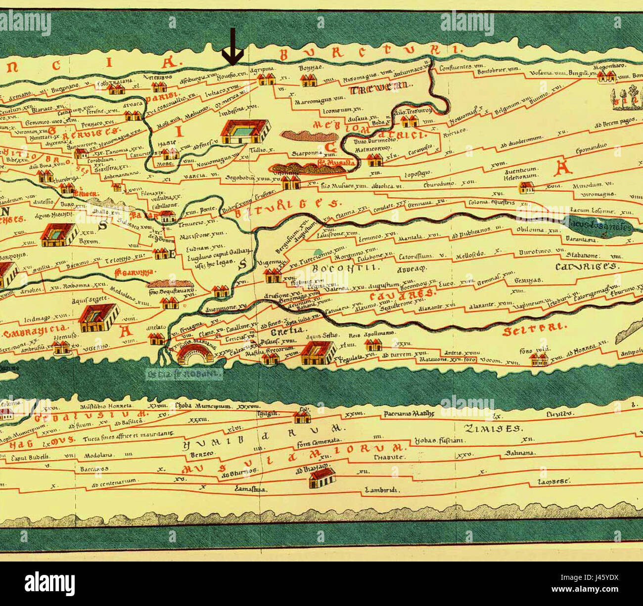 Scheda Novaesium Peut 03 Foto Stock