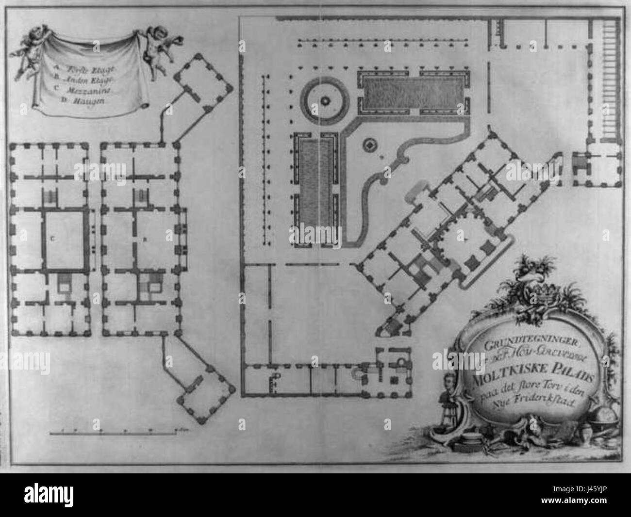 OH Lode Moltkes Palais Foto Stock