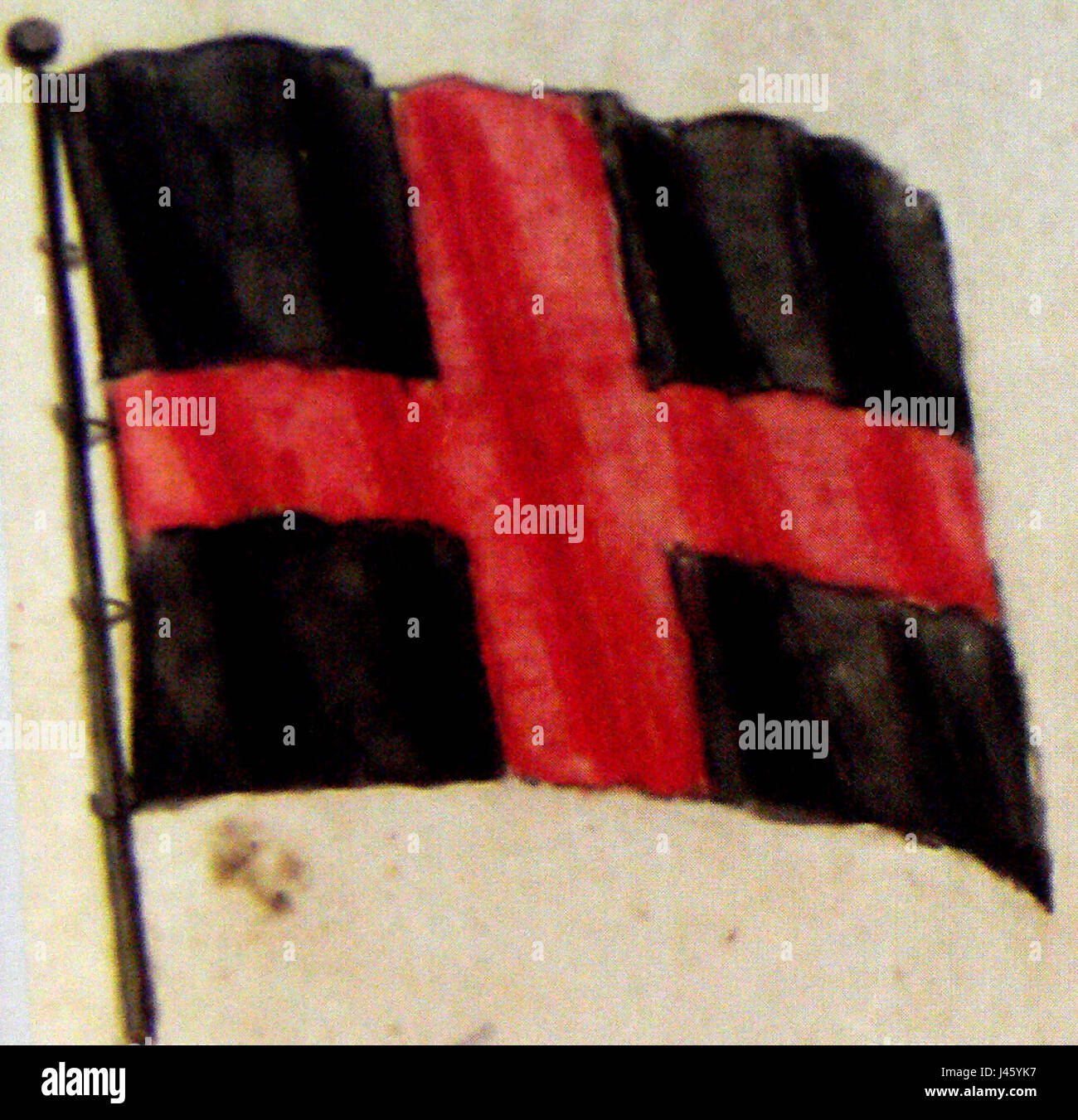 La proposta della bandiera norvegese si riferisce ai suggerimenti di progettazione fatti nel 1821 per la bandiera nazionale norvegese. Fu un momento critico nella storia norvegese quando il paese ottenne l'indipendenza dalla Danimarca e iniziò a formarsi la sua identità come nazione separata. Foto Stock