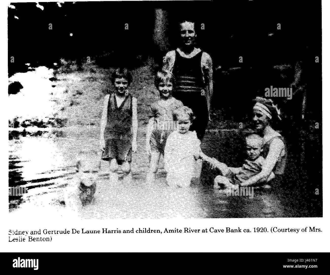 Vecchio Denham Springs nuotare nel fiume Amite Foto Stock