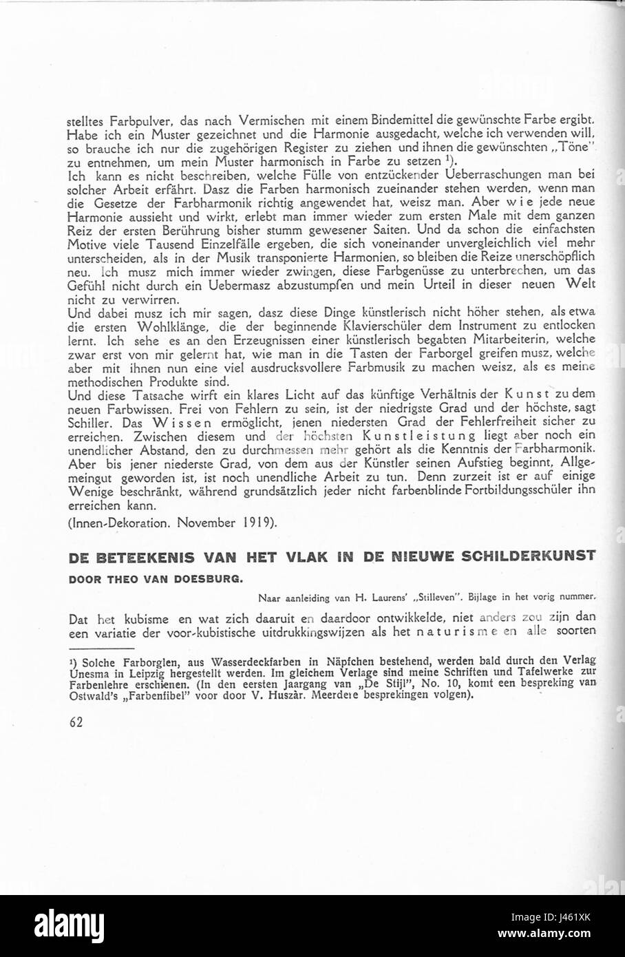 Ostwald Die Harmonie der Farben 62 Foto Stock
