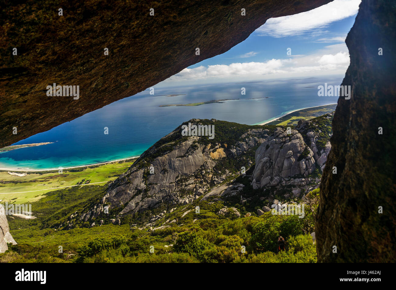 La fantastica vista da Strzelecki Parco Nazionale Foto Stock