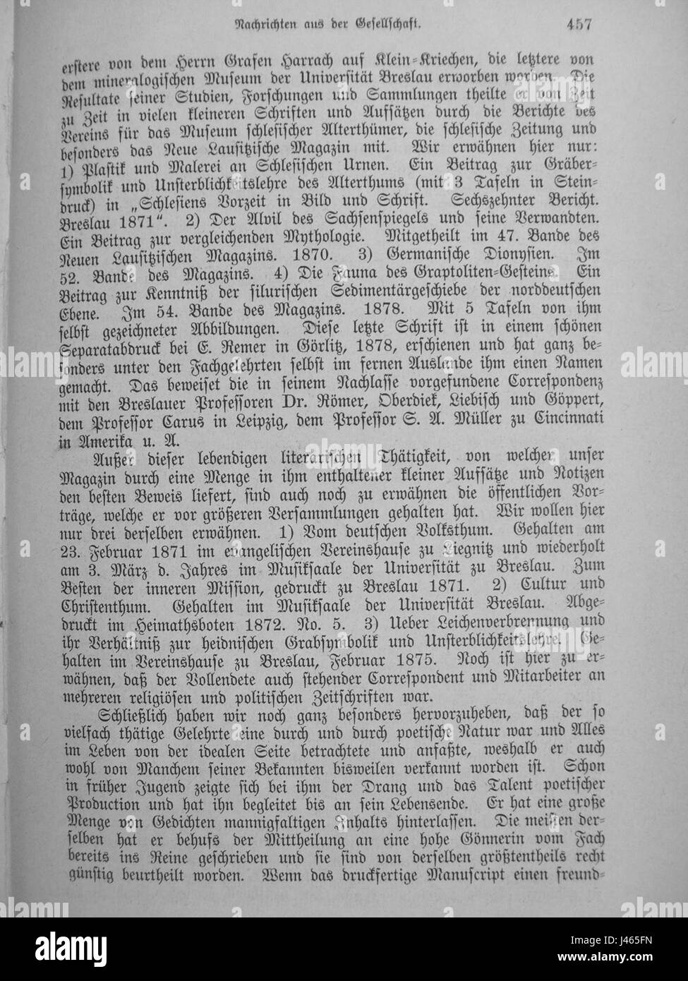 Neues Lausitzisches Magazin si riferisce a una pubblicazione o periodico, probabilmente proveniente dalla regione della Lusazia in Germania. Era probabilmente una rivista accademica o culturale, che pubblicava opere in vari campi tra cui storia, cultura e studi locali. Foto Stock
