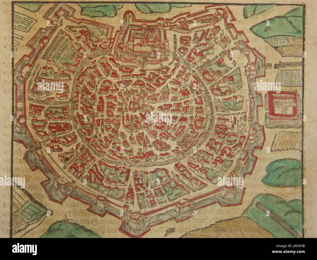 Milano nel 1600 rappresenta un periodo significativo nella storia della città, caratterizzato dai suoi sviluppi culturali, economici e architettonici. I primi anni del XVII secolo segnarono Milano come centro europeo chiave. Foto Stock