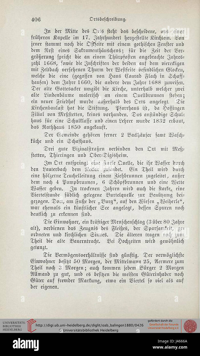 OABalingen0406 si riferisce probabilmente a un luogo o oggetto specifico legato a Balingen, Germania, possibilmente collegato a un luogo o a un evento storico. Sono necessari ulteriori dettagli per una comprensione completa. Foto Stock