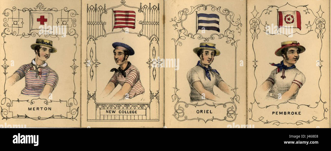 College di Oxford maglie 4 di 6 Foto Stock