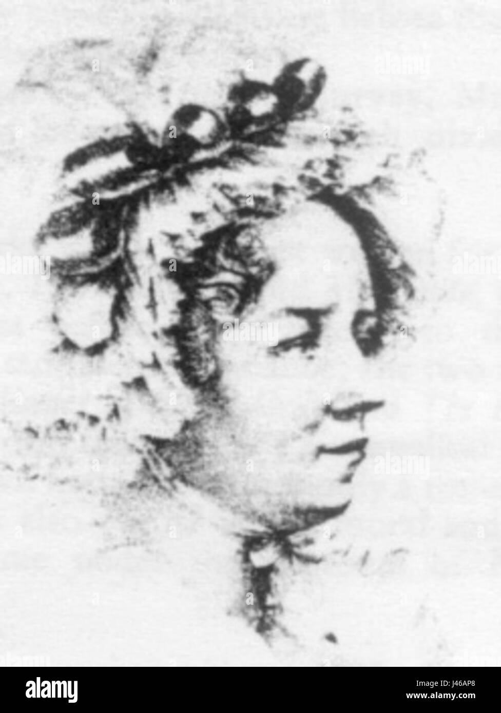 La signora Maria sherwood1775 1851 ritagliato Foto Stock